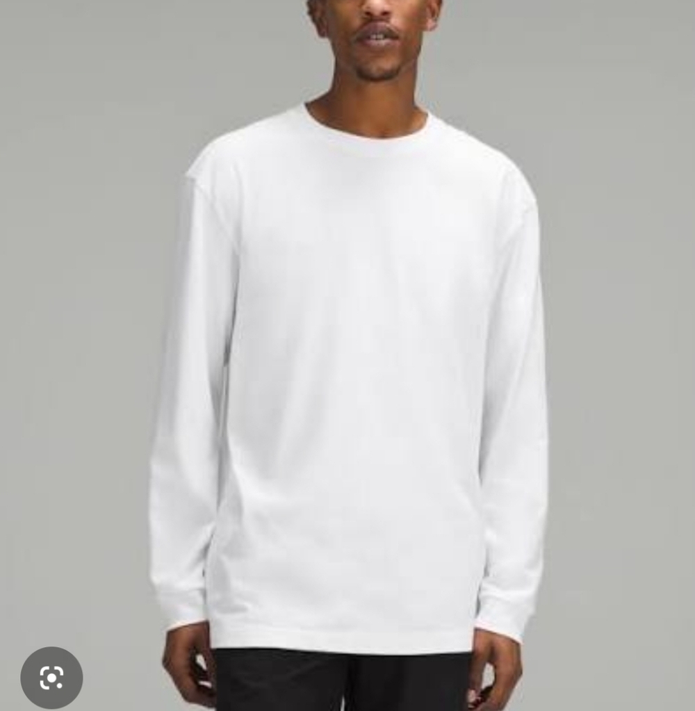 lululemon athletica White Long-Sleeve Men's Shirt